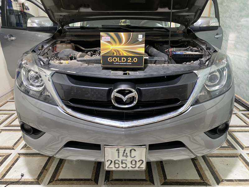 Độ đèn nâng cấp ánh sáng bi Titan GOLD 2.0 cho xe Mazda BT50